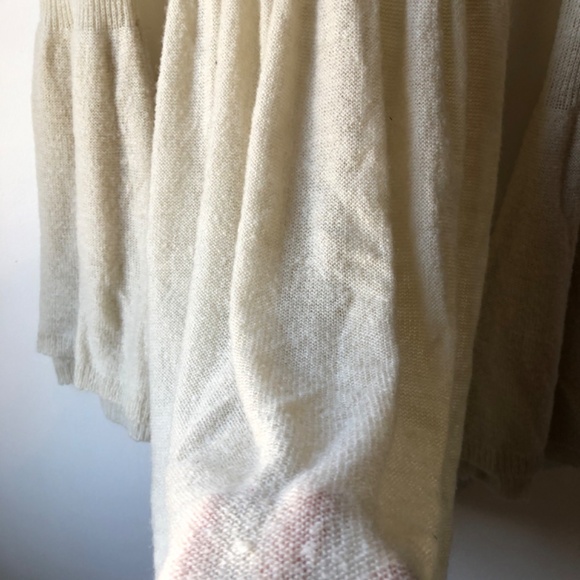 Womens Flowy Venus Light Sheer Dress Sleeves Long Small Cream - Picture 5 of 8